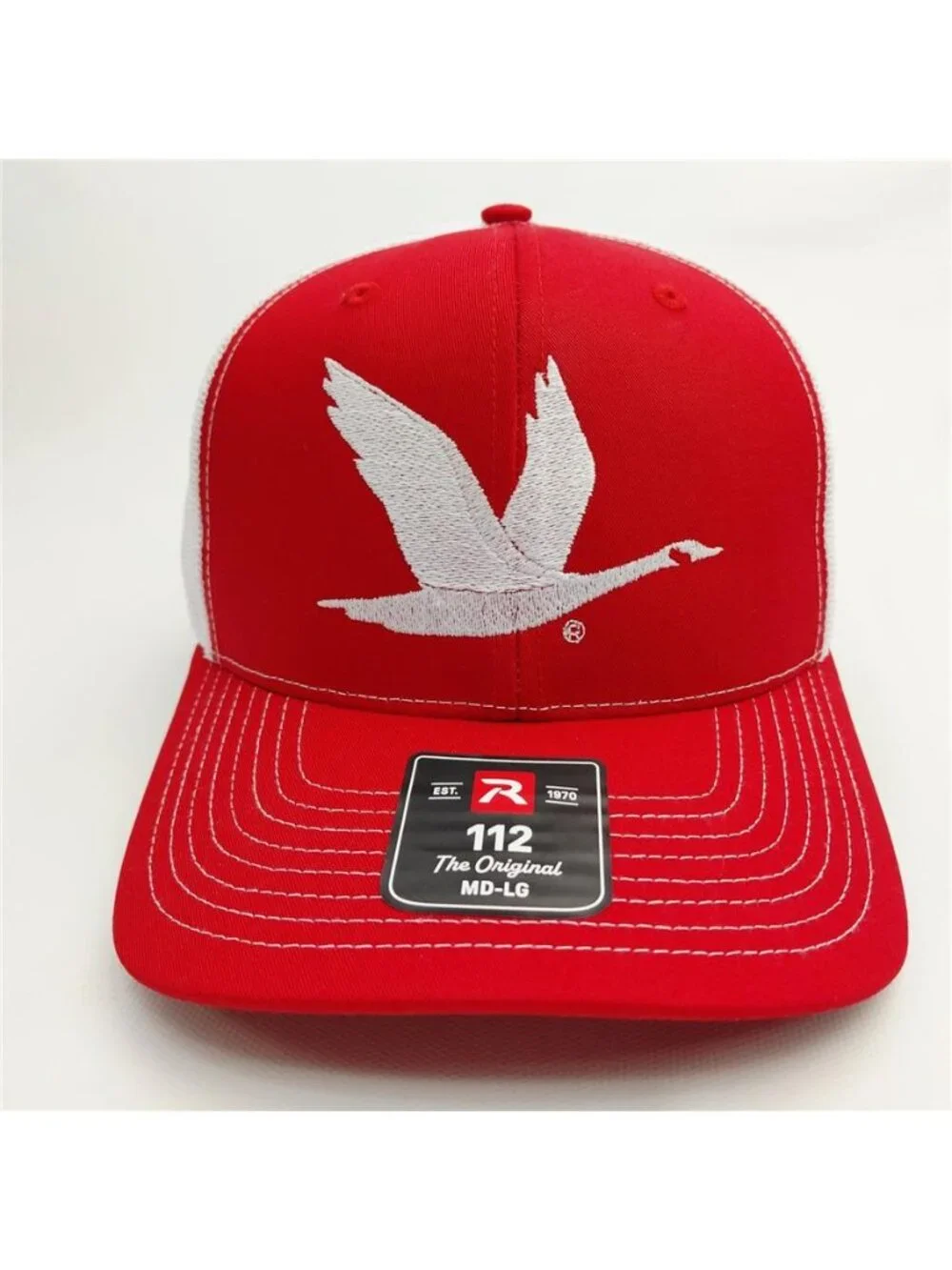 Wawa Goose Logo Embroidered Red White Richardson 112 Snapback Trucker Hat Retro